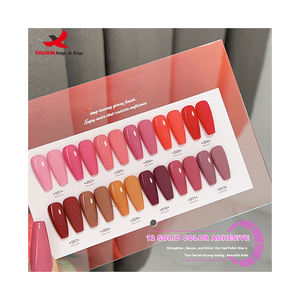 Esmalte de Uñas UV Rojo de Nuevo Estilo, Proveedor de Arte de Uñas, Suministros de Gel UV, MOQ Bajo, 2 Piezas, Juego de Esmalte de Uñas de 12 Colores, Caja Personalizada con Logotipo, Marca Privada - Product Image 4