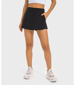 定制女性二合一裙子短裤轻便运动高尔夫跑步Skorts排汗瑜伽锻炼网球裙 - Product Image 4