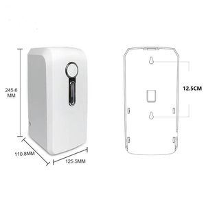 Dispensador de Jabón Automático sin Contacto HY-6809A(AD) de 1000 ml, Dispensador de Líquido de Plástico Moderno de Pared, Color Blanco, <span class=keywords><strong>para</strong></span> Hoteles - Product Image 3