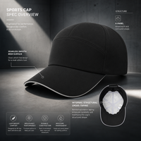 Casquette de sport vert olive personnalisée avec logo, visière sandwich blanche, prix usine, casquette de performance 6 panneaux pour la course à pied