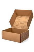 Nouvelle boîte d'expédition portable en kraft écologique 2026, imprimée recto-verso, étanche, avec option de gaufrage pour emballage cadeau et artisanat