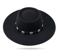 Chapeau Fedora Unisexe en Laine à Bord Plat pour Femme, en Feutre à Large Bord, Idéal pour les Occasions Décontractées, les Fêtes, la Pêche, les Affaires et le Sport