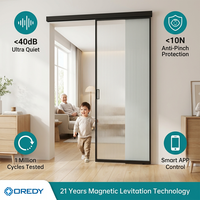 Puerta Corredera Automática de Levitación Magnética Silenciosa OREDY para Uso Doméstico, Sistema de Operación Maglev para Puerta Corredera de Cocina o Baño