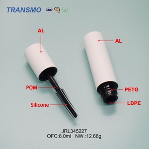 Emballage de mascara de luxe 7 ml, tube de mascara en métal, brosse personnalisée, flacon de mascara vide en aluminium 8 ml - Product Image 4