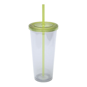 Shang Kou Ai Plastic Straw Cups 24oz Reusable Transparent Cold Drink Cups Party Use - Product Image 3