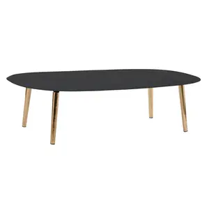 TABLE BASSE EN FER 122x60x30 NOIR BRUT - Product Image 1