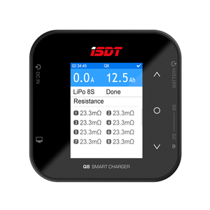 Air8 <span class=keywords><strong>isdt</strong></span> 20A 500W 2-8S / <span class=keywords><strong>Q8</strong></span> <span class=keywords><strong>MAX</strong></span> 1000W / Q6 NANO 200W 8A 1-6S Lipo แบตเตอรี่บาลานซ์สำหรับรุ่น lilon Lipo lihv NiMH PB RC - Product Image 1