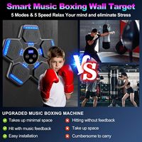 RS Home Smart Focus Agility Training Digital Boxing Adult Wall Target Smart Punching Music ABS Plastic Boxing Machine