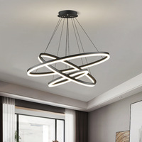 Luminaires ronds nordiques simples lustres d'éclairage intérieur suspendus de bureau lumières LED suspendues
