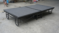 Plateforme de scène pliable en acier en gros avec escalier de scène