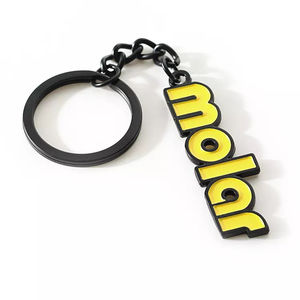 Llaveros de Metal 2D/3D Personalizados al por Mayor, Aleación Plateada Esmaltada, Ligeros y Resistentes, Grabe Su Logotipo o Iniciales - Product Image 1