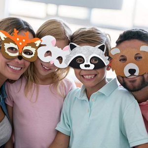 Halloween Felt <strong>Mask</strong> Cosplay Felt Party <strong>Masks</strong> Children's Felt Animal <strong>Masks</strong> - Product Image 6