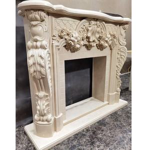 Moderno intagliato <span class=keywords><strong>a</strong></span> mano in marmo naturale intaglio camino decorazioni interne marmo camino mensola del camino per la casa - Product Image 2