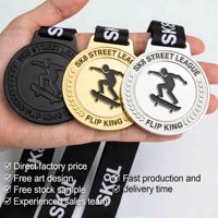 Medallas Deportivas de Acero al por Mayor, Nuevo Tipo, Simples, Portátiles, con Logotipo Personalizado, para Ping Pong, Taekwondo