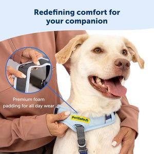 Para <span class=keywords><strong>PetSafe</strong></span> para Easy Walk Comfort Arnés ecológico sin tirones para perros Ajuste de 5 puntos Acolchado de cuerpo completo Botón de nailon Rosa sólido - Product Image 3