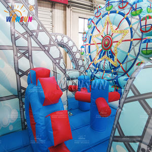 WINSUN Château gonflable populaire combiné Montagnes russes et Grande Roue avec toboggan aquatique <span class=keywords><strong>pour</strong></span> fêtes d'<span class=keywords><strong>anniversaire</strong></span> d'enfants, location et usage domestique - Product Image 6