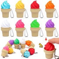 Porte-Clés Clicker Glace Imprimé en 3D, Jouet Sensoriel Anti-Stress, Cadeau de Décompression Portable pour Enfants et Adultes