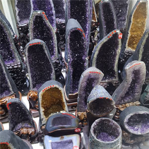 Conjunto de pedra preciosa ametista cristal do brasil, atacado natural - Product Image 5