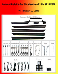 Lumière ambiante de voiture de haute qualité, bande LED acrylique Symphony, lampe intérieure pour Honda Accord (10e génération) 2018-2022 - Product Image 5