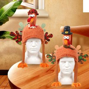 Funny Plush Turkey <b>Hat</b> Festive <b>Holiday</b> Decoration & Party Accessory for Christmas, Thanksgiving, and <b>Holiday</b> Celebrations - Product Image 2