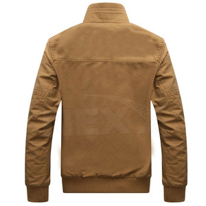 Chaqueta de Invierno Ligera de Color Sólido con Cremallera Completa, 100% Algodón, Cuello Alto, Estilo Urbano, Patrón de Letras, Impermeable y Resistente al Viento - Product Image 2