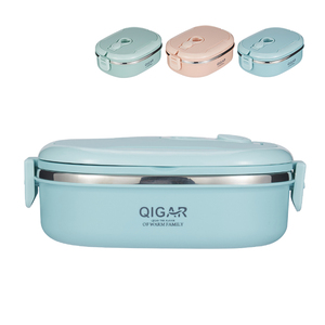 Boîtes de préparation des repas, boîte à lunch en acier inoxydable avec isolation, motif de dessin animé mignon pour les écoliers - Product Image 3