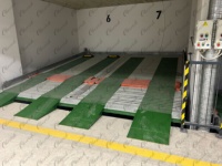 Élévateur de stationnement souterrain robotisé multi-niveaux à 2 couches en acier, équipement de garage hydraulique, élévateur de voiture, capacité 2000 kg