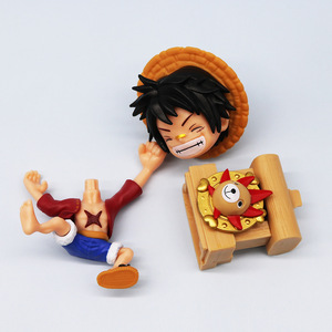 Statuetta in PVC <span class=keywords><strong>di</strong></span> Alta Qualità Versione Q Anime, Modellino da Collezione <span class=keywords><strong>di</strong></span> Luffy e Zoro, Ornamento per Auto, Action Figure - Product Image 6