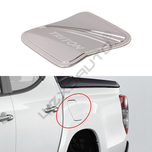 WZXD 2019 for Triton L200 Full Chrome Kit Handle <b>Covers</b> <b>Head</b> Tail Lamp Trim Trunk Lid Moulding - Product Image 6