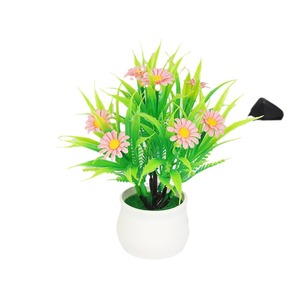 Planta Artificial de Margarita en Maceta de Yiwu Datuo Florist, 12x16cm, Mini Planta Verde, Decoración para el Hogar, Adorno para Bodas - Product Image 5