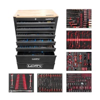 Gabinetes De Herramienta à 12 tiroirs Armoire d'atelier de garage en métal Boîte à outils robuste Chariot à outils roulants à rouleaux avec frein