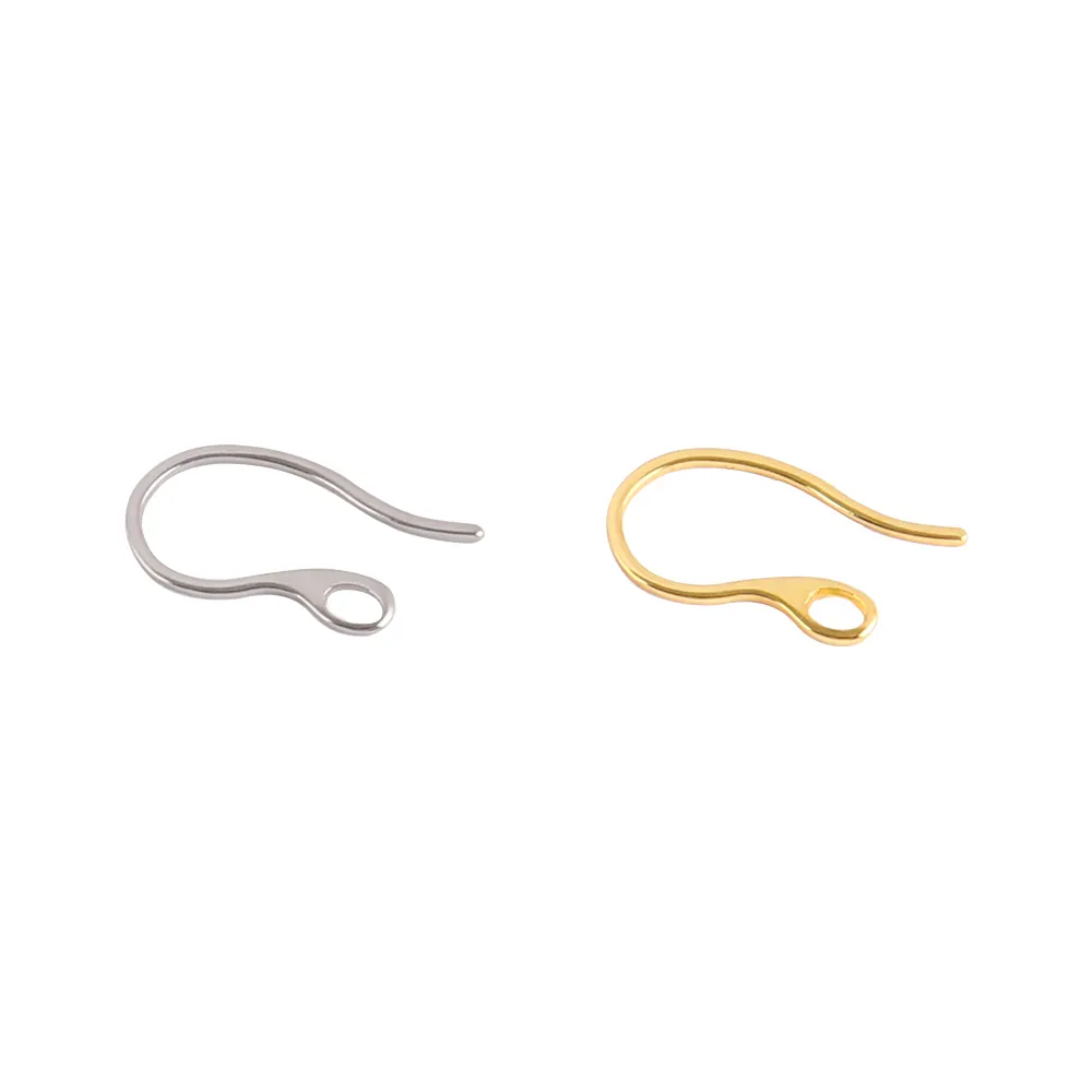 Wholesale HypoAllergenic 20PCS Stainless Steel Earrings Hook For Jewelry Making Supplies Ear Wires Earrings Findings Material