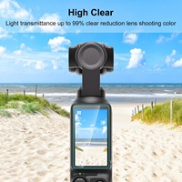 Harga Lebih Murah PULUZ 9H 2.5D HD Pelindung Lensa Kaca Tempered dengan Film Layar untuk DJI OSMO Pocket 4 / 3