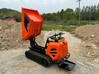 Antspower 2026 – Dumper hydraulique compact sur chenilles pour usage agricole, capacité de levage et de transport de 600 kg