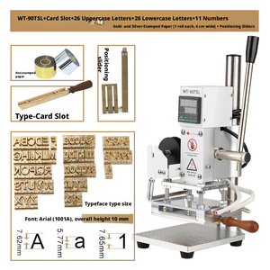 <span class=keywords><strong>Presse</strong></span> à chaud électrique compacte pour le gaufrage DIY du cuir, du papier et du PVC avec lettrage anglais - Product Image 2