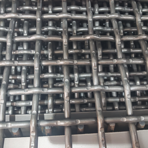 <span class=keywords><strong>Grillage</strong></span> <span class=keywords><strong>de</strong></span> protection à mailles fixes en acier au manganèse haute rigidité / anti-desserrage pour applications minières, carrières et métallurgie à charge lourde - Product Image 1