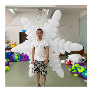 Iklan natal mengambang kepingan salju Parade kostum kinerja untuk display meriah dan pemasaran - Product Image 2