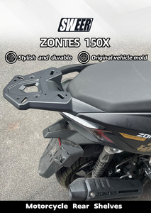 Support de Top Case en Alliage d'Aluminium pour <span class=keywords><strong>Moto</strong></span> Zontes 150X - Porte-Bagages Arrière pour Scooter - Product Image 4