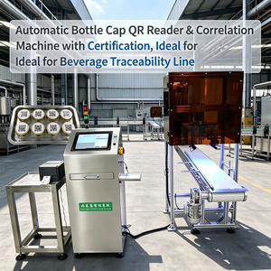 Équipement entièrement automatique de collecte et de corrélation de codes QR sur les bouchons de bouteilles avec certification pour la traçabilité des boissons - Product Image 3
