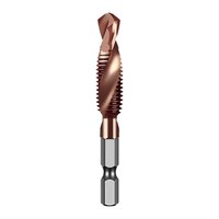 Taraque en HSS Cobalt Revêtu à Flûte Droite Spirale pour Usinage CNC, Outil de Filetage, Foret à Percer pour Acier Inoxydable