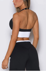 Ensemble de sport 2 pièces respirant et résistant aux plis : <span class=keywords><strong>soutien</strong></span>-<span class=keywords><strong>gorge</strong></span> de yoga et pantalon large pour l'exercice léger - Product Image 3