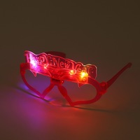 Lunettes LED d'Halloween, accessoires de fête, quatre lumières, haute satisfaction client, fonctionnement simple, effet lumineux cool