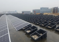 Braket Pemasangan Panel Surya Atap Datar HDPE Ballast Plastik HDPE untuk Pemasangan Atap Surya