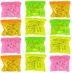 Bán Hot nguồn nhà máy Trống Tùy Chỉnh 28 cái Montessori Acrylic đầy màu sắc Mini <span class=keywords><strong>domino</strong></span> cho trẻ em trò chơi - Product Image 1