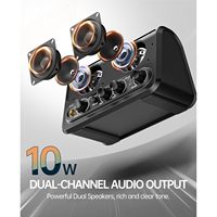 Amplificateur de guitare électrique miniature LEKATO 10W, portable, avec effets Clean, Overdrive et Reverb, Bluetooth, pour petite guitare, instrument de musique
