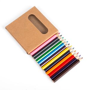 Juego de Lápices de Colores Hexagonales Mini Personalizados al por Mayor, Kit de Papelería Promocional con Logotipo para Pintura Infantil - Product Image 2