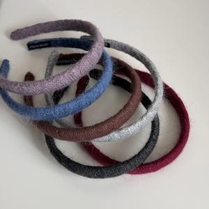 إكسسوارات شعر بسيطة للاستخدام اليومي، عصابة رأس منسوجة بسيطة مغطاة بقماش محبوك، ربطة شعر ضيقة للفتيات - Product Image 1