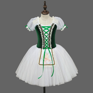 Maillot de Ballet para Niñas, Traje de Danza Profesional para Competencia, Vestido Largo para Fiesta de <span class=keywords><strong>Navidad</strong></span>, Disfraz de Lago de los Cisnes - Product Image 6
