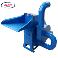 Molino de Martillos Eléctrico de 220V para Alimentación Animal, Maquinaria Industrial para Moler Granos, Maíz y Trigo, 100-200kg/h, Fácil de Operar