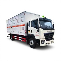 Venta Caliente 2026: Vehículo de Transporte de Equipos de Voladura 4x2 de 18t para Mercancías Peligrosas con Caja Cerrada de 40cbm